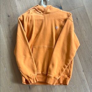 Aritzia Orange Hoodie Sweater